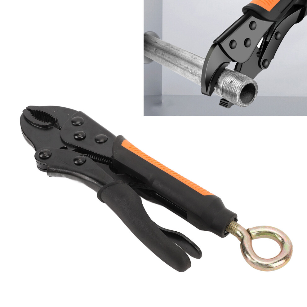 Adjustable Locking Pliers 7 Inch Carbon Steel Curved Jaw Clamp 7901384543233