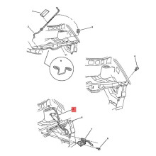 Car Hood Release Handle and Cable 68002784AA for Caravan Town Grand Voyager 4717517AC Pull Lever