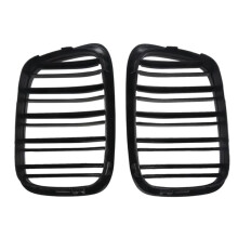 Griglia del Rene del Cofano Anteriore Nera Lucida Doppia Linea per  E39 Serie 5 525 528 1995-2004 51137005837 51137005838