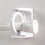 10Pcs Curtain Rod Holder Clamp Hooks Self Adhesive Clothes Rail Bracket 360 Rotation Triangle Ring Adjustable Hooks 3