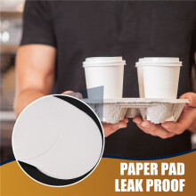 Round Shape Leak Proof Paper Film Coffee Spill Proof Gasket Leak Proof Paper Films,Milk Tea Sealing for 7-9.5cm Cup