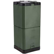 Aerobin 200 L Compostador Aislado Jardin Exterior Verde Oliva