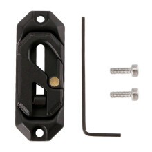 Lierbediening Montageplaat Metalen Lierhaak Herstelgereedschap Geschikt voor RC Crawler Auto Axail SCX10 TRX4 Zwart