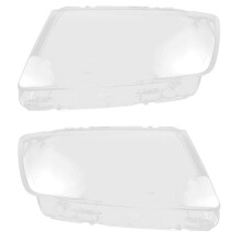 Car Headlight Lens Cover Transparent Light Lamp Shell for Grand Cherokee 2011 2012 2013 (Left&Right)
