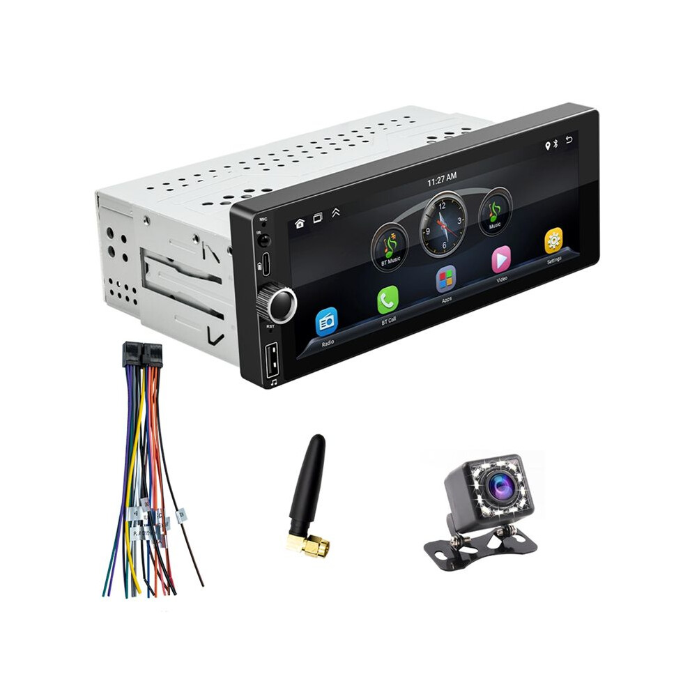 6.86 Inch Wireless Carplay Car Stereo Single Din Touch Screen Car Radio With Android Auto Usb Aux Rds 4712439058243
