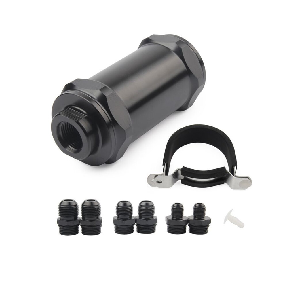 Car Modification 54Mm Gasoline Filter An6 / An8 / An10 Inline Fuel Filter E85 Ethanol With 100 Stainless Steel 4713120637402