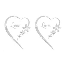 Pegatinas de Espejo en Forma de Corazón, Pegatinas de Espejo Acrílico Autoadhesivas, Murales Artísticos, Arte de Pared DIY, Decoración del Hogar,