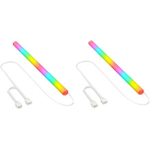 2 PCS ARGB Silicone Tube Sleeve for Water Cooling Radiators, 5V 3PIN Luminous Soft Tube Vest, Computer ARGB Decoration B