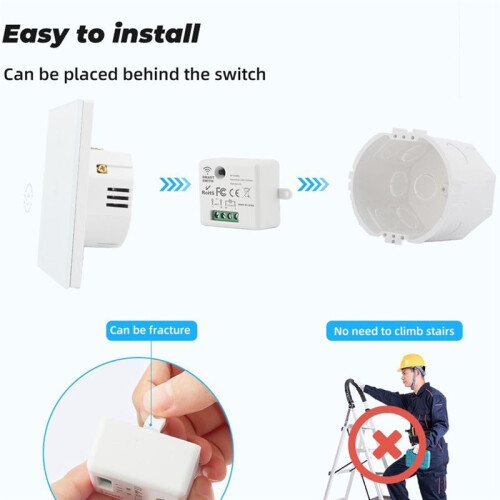Home Touch  Light Electrical 433Mhz Remote Control Wall Panel Button Receiver Led Lamp Controller 2