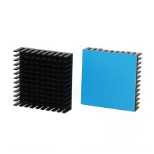 2 Stück 3D-Druckerteile Kühlkörper Aluminium-Kühlkörper Kühler Wärmeableitung Motherboard Elektronische CPU-Kühlplatte