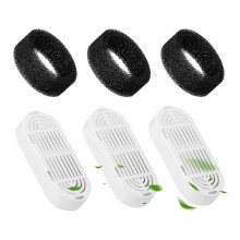 Ersatzfilter für Katzentrinkbrunnen: 3er-+3er-Pack Ersatzfilter für 135oz- und 108oz-Trinkbrunnen Aus Edelstahl