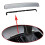 Copriposacenere Centrale Anteriore Auto Push-Pull Striscia Cromata Lucida Argento e Clip Nera per  A6L C7 2012-2018 4