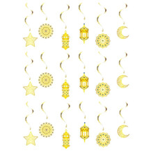 18 PièCes Croissant de Lune Lanterne Ramadan EID DéCoration Maison Joyeux Ramadan Mubarak DéCor de FêTe
