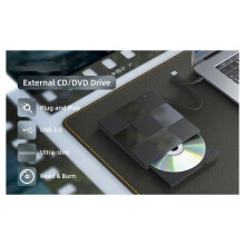 7-In-1 External Multi-Function Optical Drive USB Computer DVD Player Notebook External Recorder Ultra-Thin