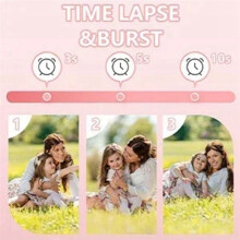 Portable Thermal Printing Camera  Fashion Children'S Gift Without 32G Memory Card for Instant Automatic Focusing,B