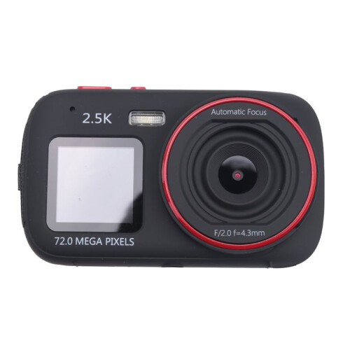 Digital Camera 16x Zoom Dual Screen 72MP HD Camera with MP3 Player Function Auto Focus Camera for Kids Black