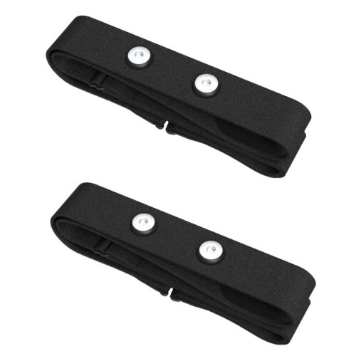 2pcs Heart Rate Chest Strap Replacement Strap Compatible with Jiaming Blackbird Heart Rate Chest Strap