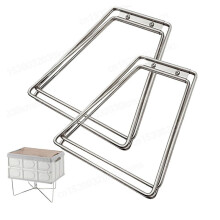 Opvouwbare Metalen Kampeerstandaard van Roestvrij Staal, Aluminiumlegering, Opbergdozen voor Buiten, Planken voor Picknicks in de Buitenlucht
