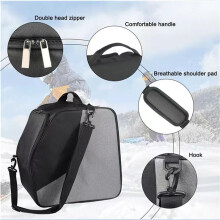 Winter-Skitasche - Wasserdichte Aufbewahrungstasche für Ski- und Snowboardausrüstung für Helme und Outdoor-Sportgeräte