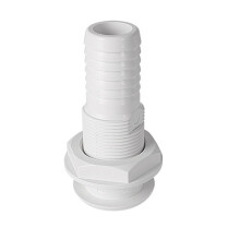 Marineboot Door de Romp Passende Connector voor 5/8, 3/4, 1 Inch Slang Bootafvoer Lenspomp Sanitair Fittingen Wit