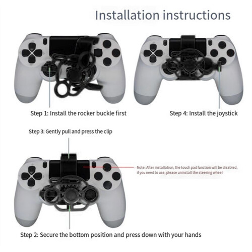 Gaming Racing Wheel -Lenk-Game-Controller für   PS4 3D-Controller-Gaming-Zubehör 2