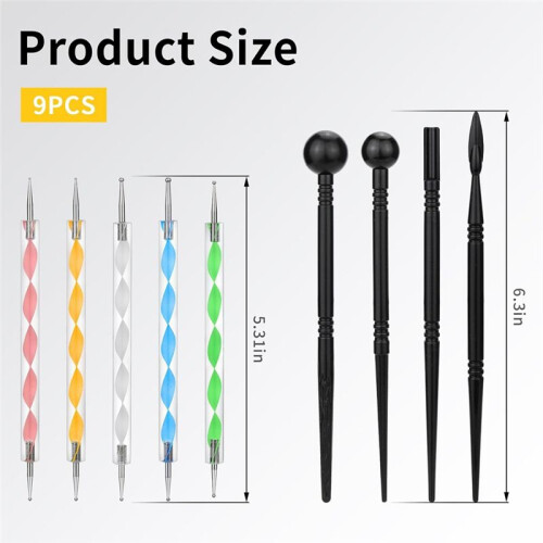 Polymer Clay Tools, 14st Flexible Polymer Clay Tissue Blade Set för DIY Cut Shaping Skulptering 1