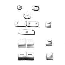 13Pcs Silver Window Glass Lift Button Cover Trim Sticker for 11Th Gen 2022