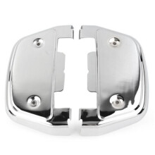 Motorcycle Passenger Footboard Covers for Electra Glide Street Glide Road Ultra Softail Chrome D-Shaped Foot Cap