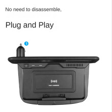 Support de TéLéPhone Portable pour Voiture 15W Panneau de Chargeur Sans Fil pour Chargeur de Charge Rapide pour WEY Tank 300