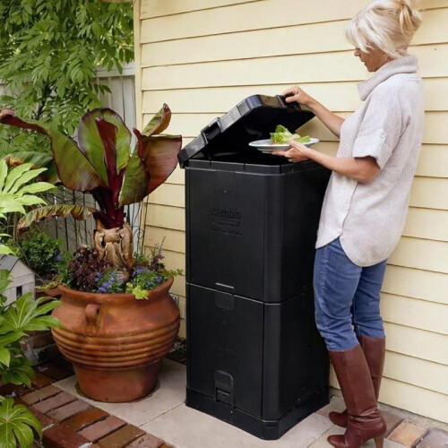 Aerobin 200L Composteur Compostage Jardin  Noir 1