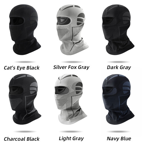 Maschera da sci calda a maglia per uomo e donna, antivento, elastica, 42 cm 1