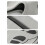 Maschera termica da sci 42 cm Stile 1 120 g Nero/Grigio 2