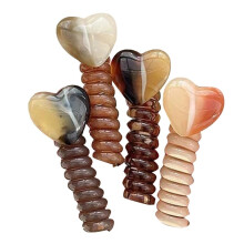 Spiral Hair Ties Heart Shape Elastic Rubber Bands for Women Girls Telephone Wire Hair Ties Loop Spiral Spool Headbands