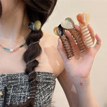 Cintas Elásticas para el Pelo en Espiral con Forma de Corazón para Mujeres y Niñas. Cintas para el Pelo con Forma de Espiral y Lazo.