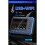 TOOLTOP Osciloscópio digital de 5 canais, largura de banda de 1 MHz,  osciloscópio de tablet, tela  de 4,3 polegadas, osciloscópio USB 4