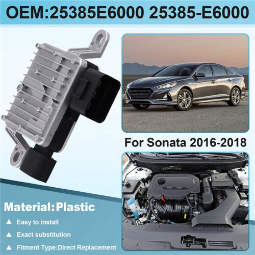 25385E6000 Radiator Fan Control Module Cooling Fan Unit for  Sonata 2016-2018 Electronic Fan Resistor 25385-E6000 2