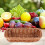 2pc Rattan Plastic Basket Cutlery Basket Rectangular Storage Box Cutlery Fork Chopsticks Bread Cake Fruit Storage 3