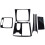 Carbon Fiber Interior Central Control Panel Trim Cover for  C Class W204 2007-2013 RHD 1
