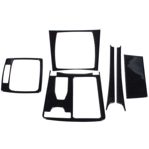 Carbon Fiber Interior Central Control Panel Trim Cover for  C Class W204 2007-2013 RHD