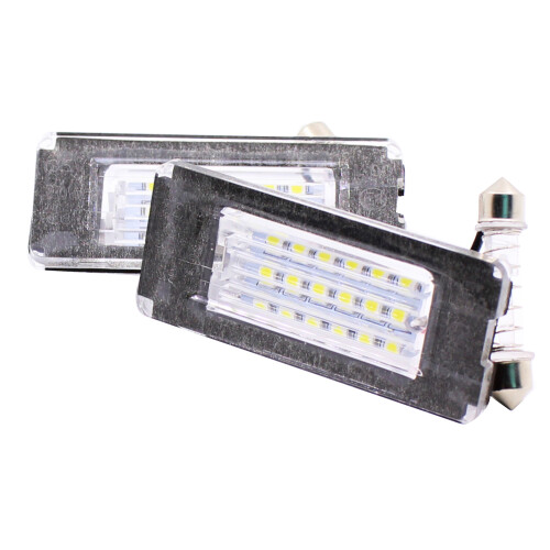 2Pcs LED Number License Plate Light No Error License Plate Light Lamps for   Cooper R56 2006 - 2012