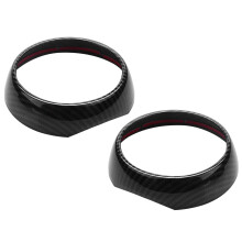 Car Dashboard Side Air Vent Decoration Ring Cover Trim Car Sticker Styling Carbon Fiber Style for Cooper F55 F56 F57