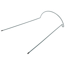 Plant Support Stake, 8-Pack Half Round Metal Garden Plant Supports, Green Garden Plant Support Ring, Garden Border