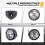 Motocicleta Retro Vintage Universal Side Mount 35W 6,5 Polegadas Farol Transparente Cafe Racer com Grade + Kit de Suporte 5