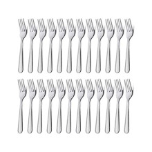 24 Pieces Dinner Forks Set 7.1 Inch Silver Stainless Steel Dinner Forks, Forks Silverware, Forks for Home, Kitchen