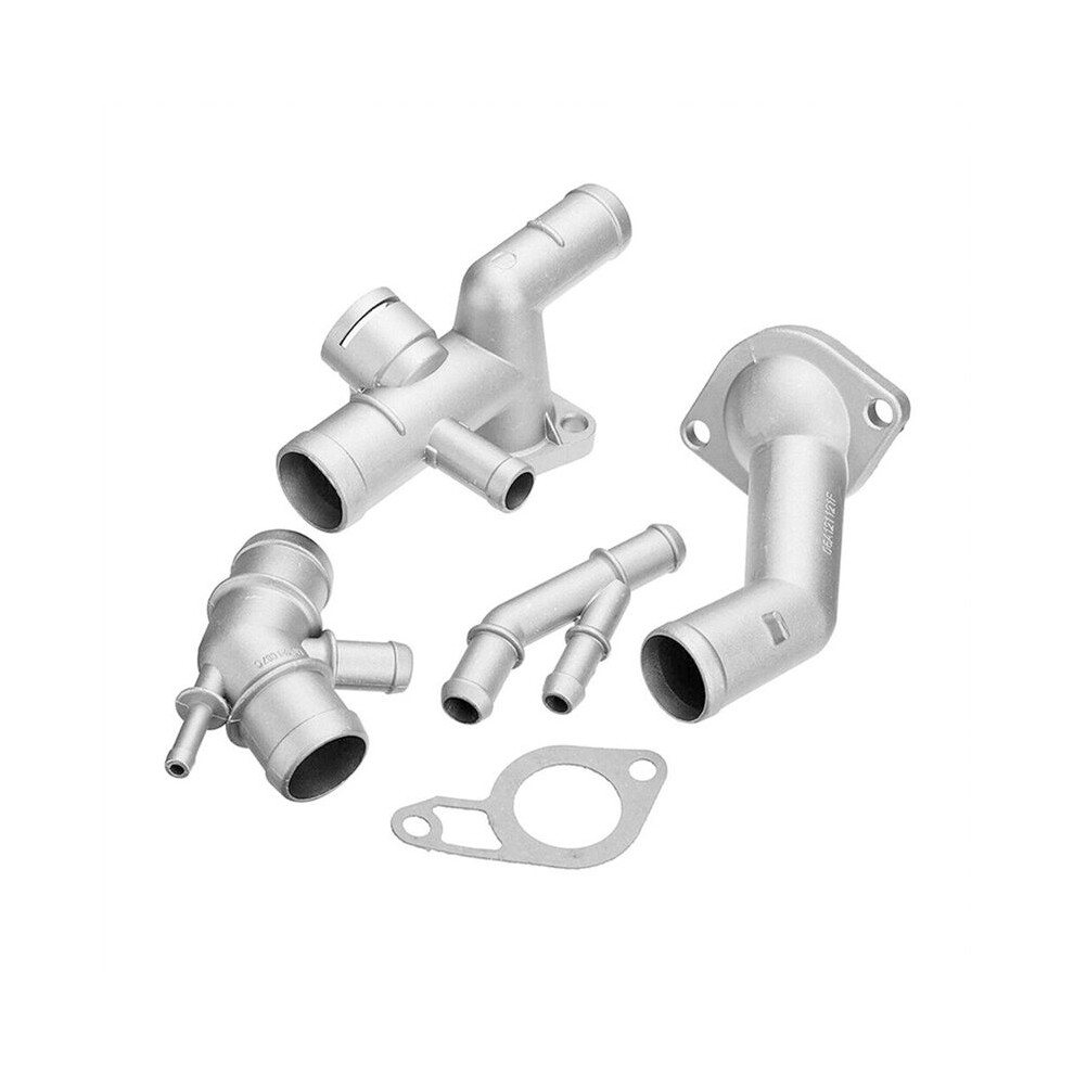 5Pcs Set 06A121132a Replacement For Mk4 1.8T Tt Aluminum Coolant Flange Upgrade Kit Engine Cooling Coolant 4711643107617