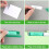 100 Pieces File Folder Tabs 3.15 Inch Hanging File Folder Tabs and Inserts Plastic Hanging File Tabs, Multicolor 3