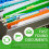 100 Pieces File Folder Tabs 3.15 Inch Hanging File Folder Tabs and Inserts Plastic Hanging File Tabs, Multicolor 4