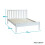 Noa and Nani Linnea Double Bed Frame in Classic White 4