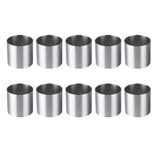 10 StüCk Edelstahl Mousse Ringe Runde Keksausstecher Kuchen Form KüChe Backen GebäCk Werkzeug für Torte, Fondant, Usw.