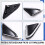 1Pair Rearview Mirror Triangular Panel Corner Window Panel FK7B-17075AE5UAW FK7B-17074AE5UAW for   2015-2022 4